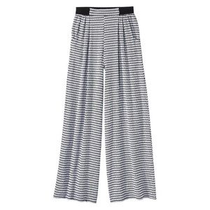 Black and White Diamond Palazzo Pants